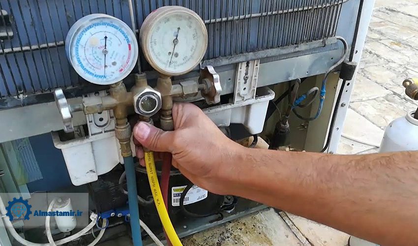 خالی شدن گاز مبرد یخچال