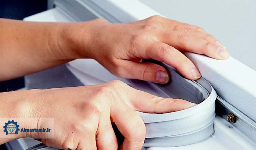 نحوه تعویض لاستیک درب یخچال الکترو استیل