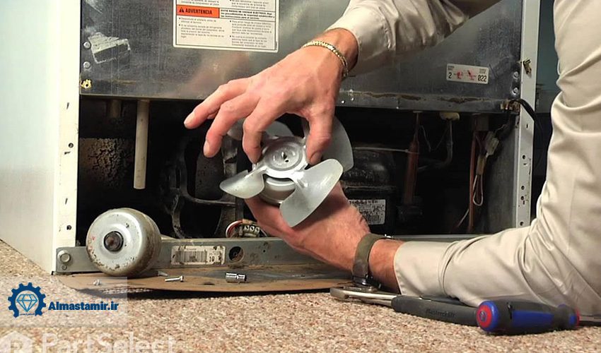 7. تعمیر فن موتور یخچال بلومبرگ