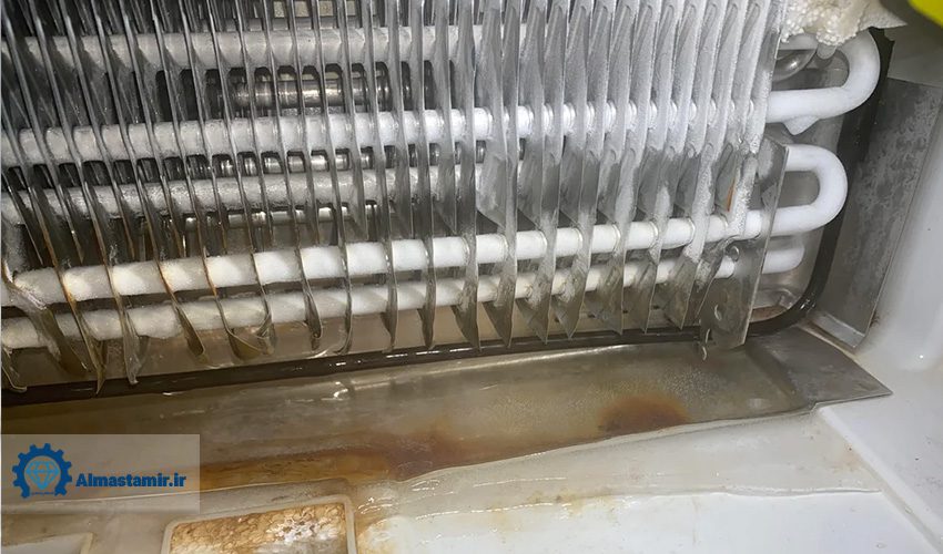 4. گرفتگی مجرای تخلیه آب