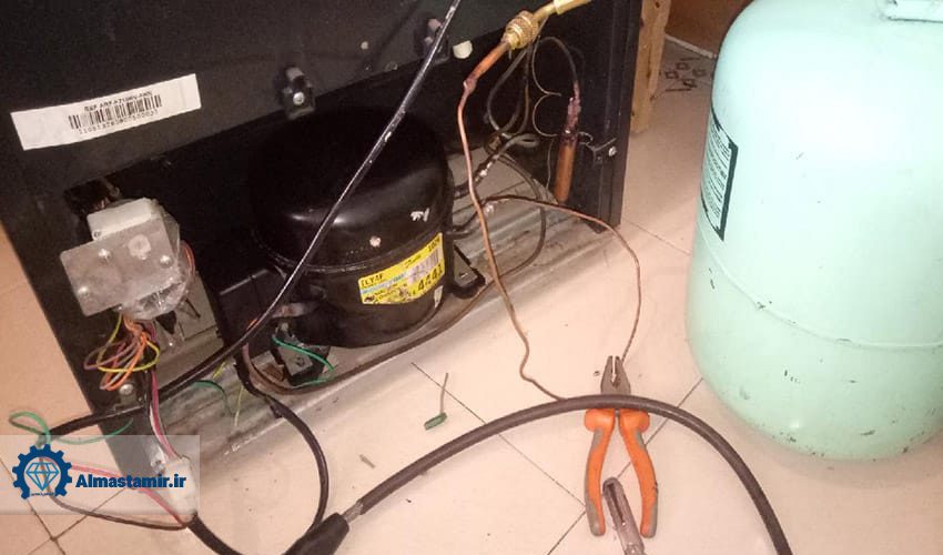 کم شدن گاز یخچال