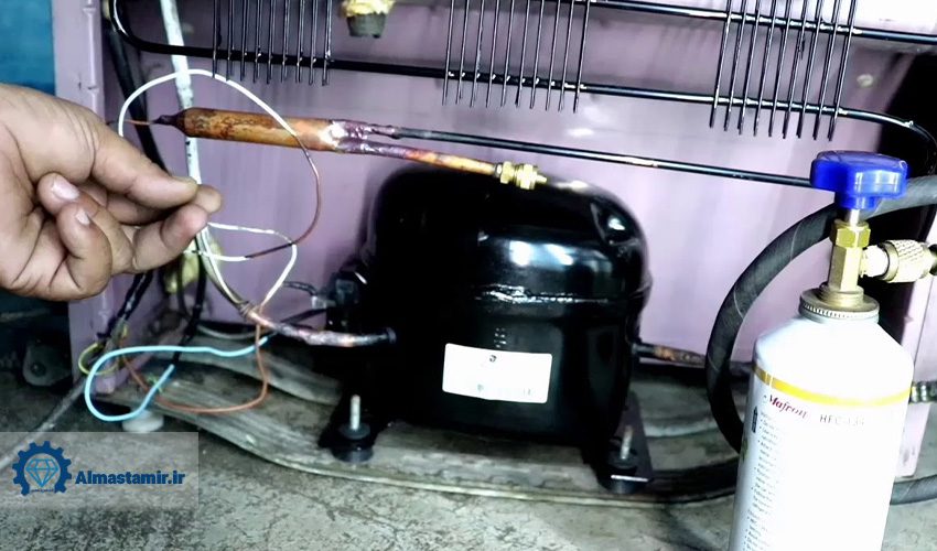 7. شارژ گاز یخچال وایت هاوس