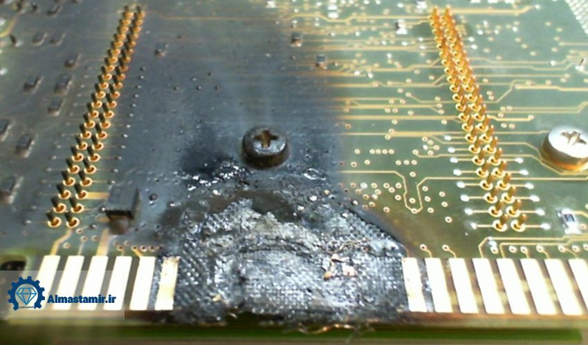 6. سوختگی یا خرابی برد الکترونیکی