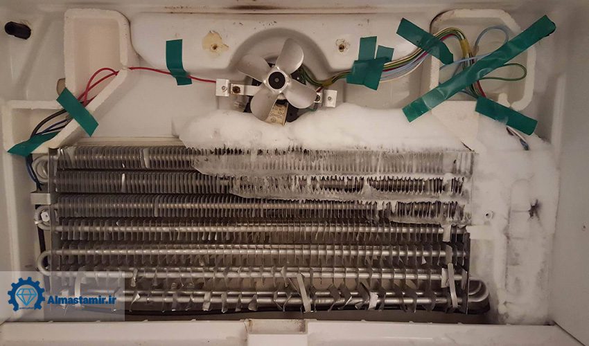 7. یخ زدن لوله های اواپراتور