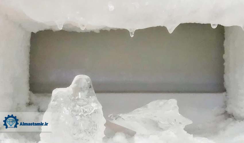3. تجمع یخ در فریزر