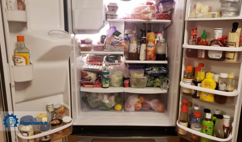 15. پر بودن بیش از اندازه یخچال