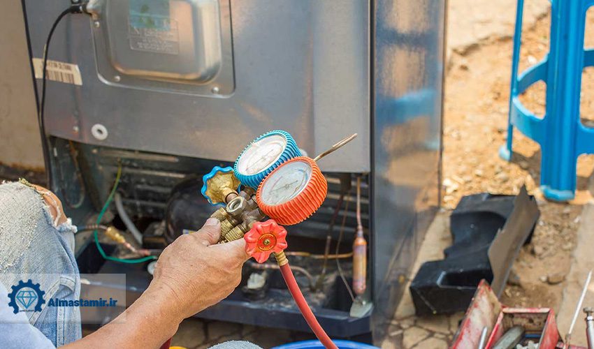 4. نشت گاز مبرد یخچال یخساران