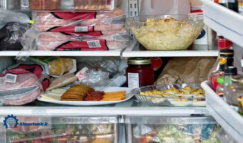 تراکم بیش از اندازه مواد غذایی در یخچال
