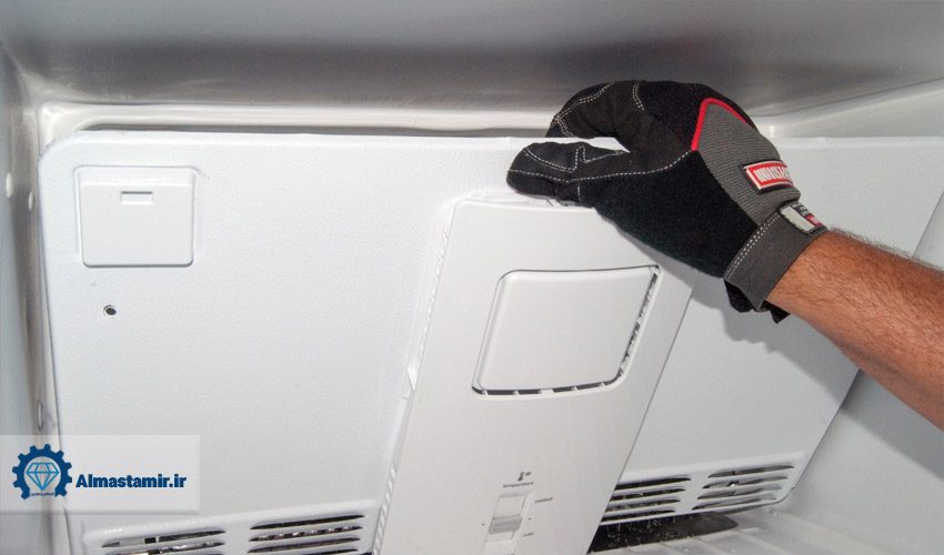 باز کردن پنل فن یخچال