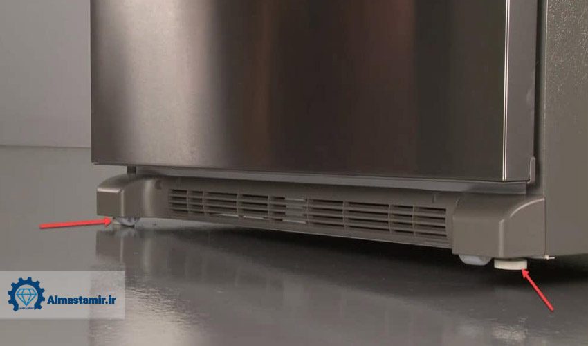 تراز نبودن یخچال