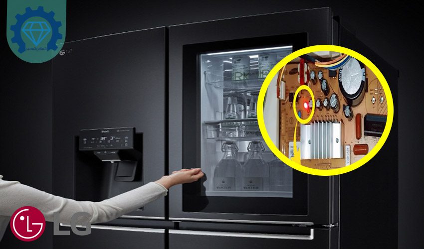 چشمک زدن برد یخچال ال جی