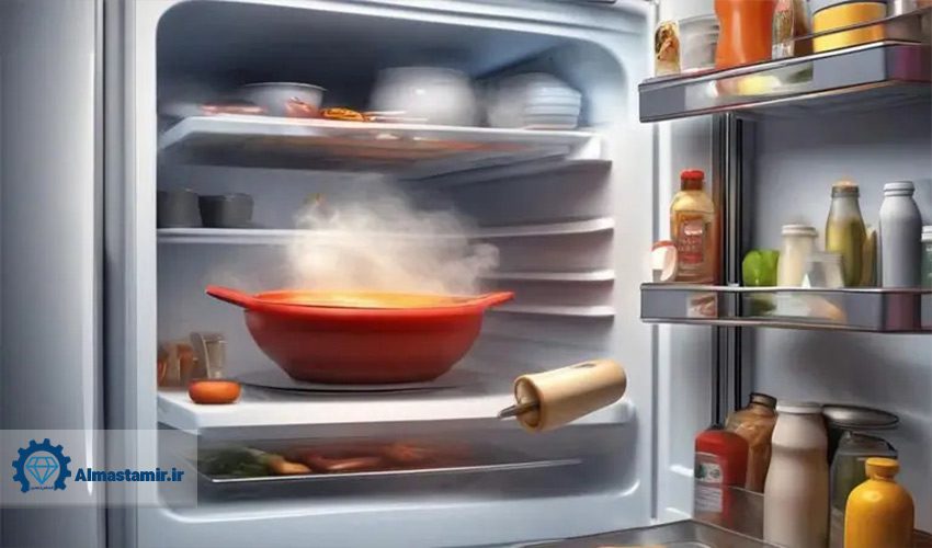 برفک زدن یخچال اسنوا به دلیل قرار دادن غذای داغ